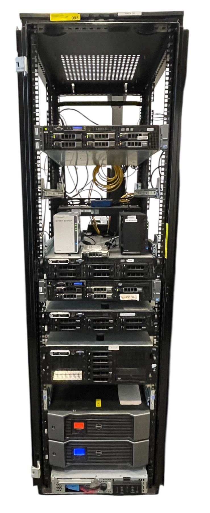Dell Server Rack with PowerEdge Servers, Synology NAS Units & Dell UPS ...