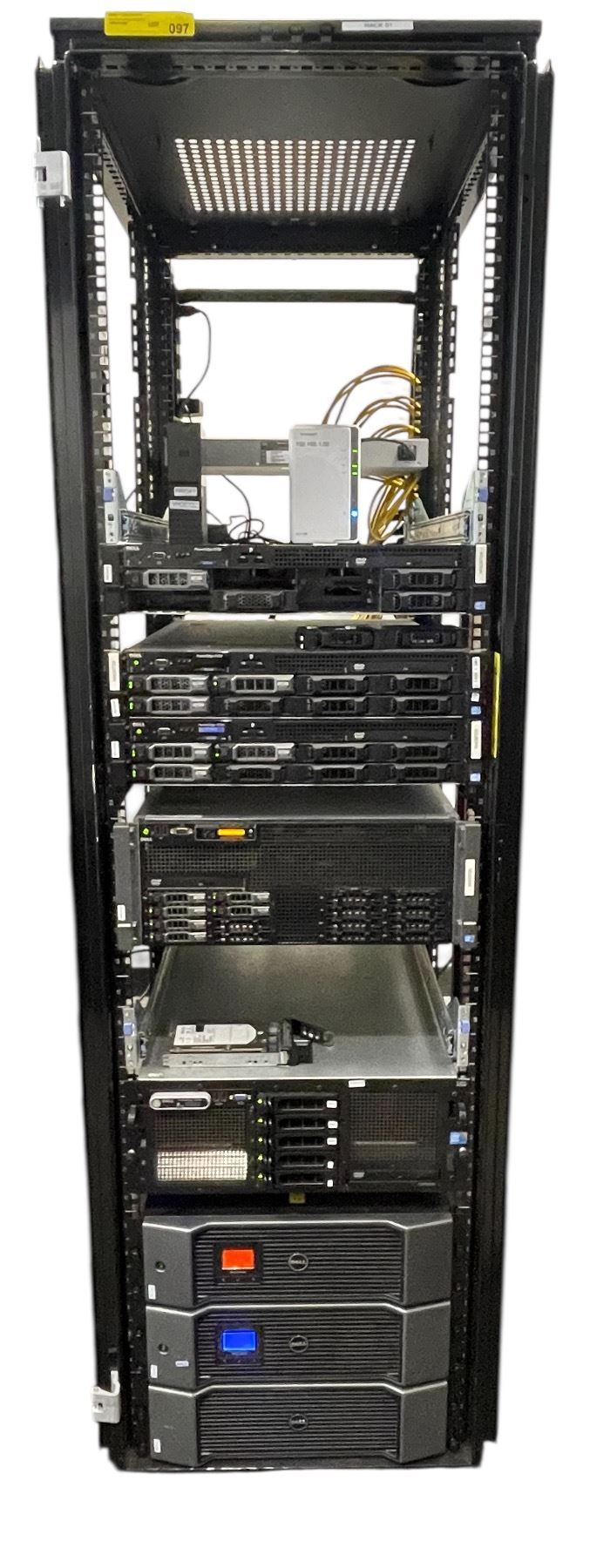 Enterprise-Grade Dell Rack with PowerEdge Servers, UPS Systems, and ...