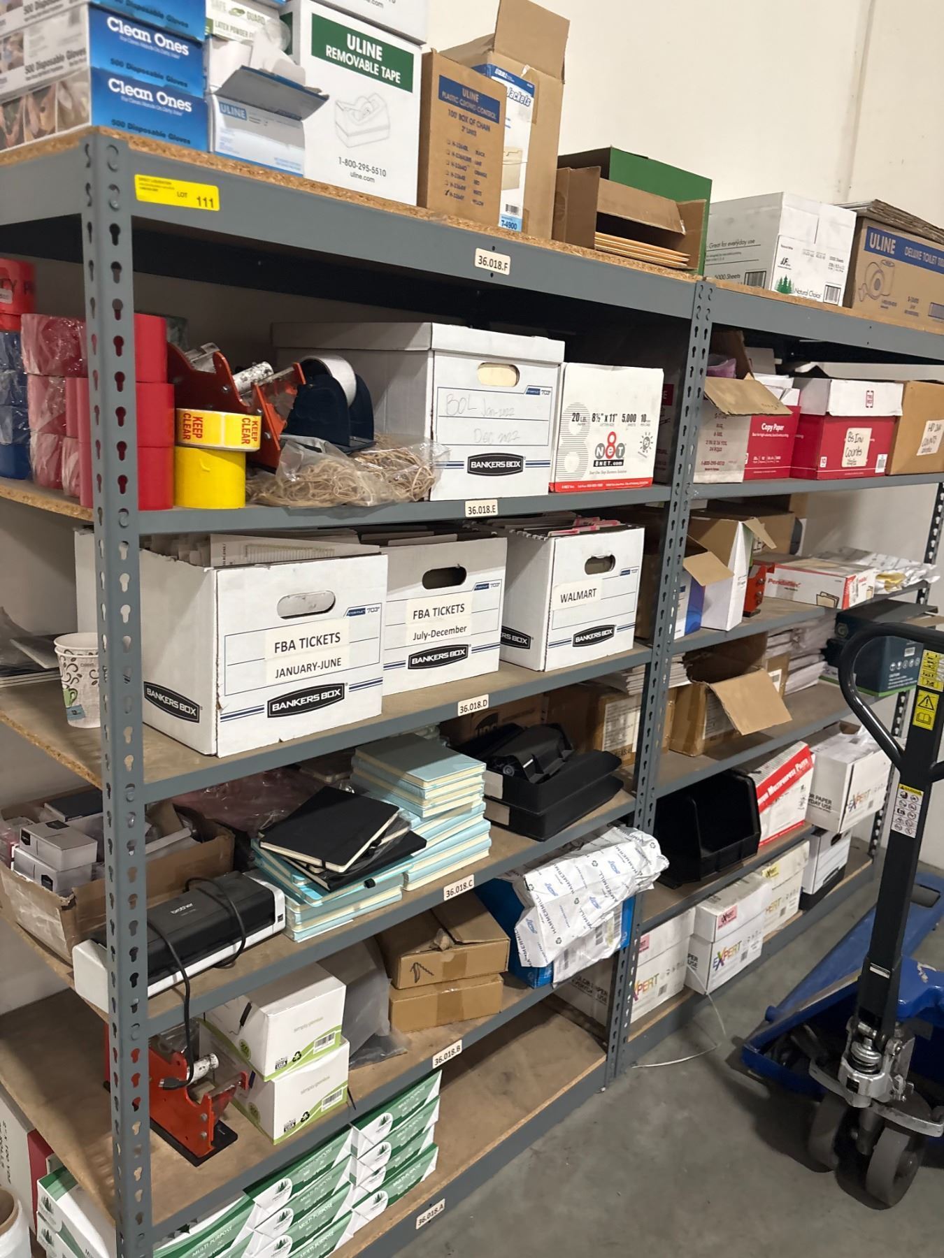 Stationary Material Racking Adjustable Steel Warehouse Racking (x2)(48x24x72