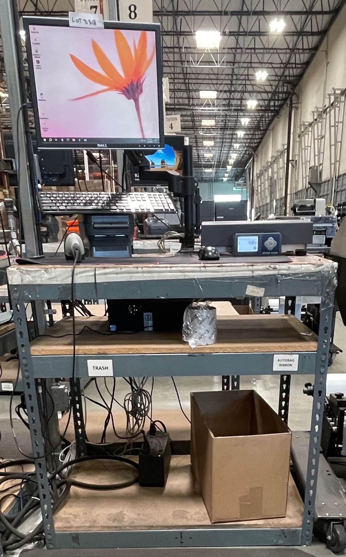 Label Monitor Computer Shipping & Label workstation - includes Dell D11S desktop computer ...