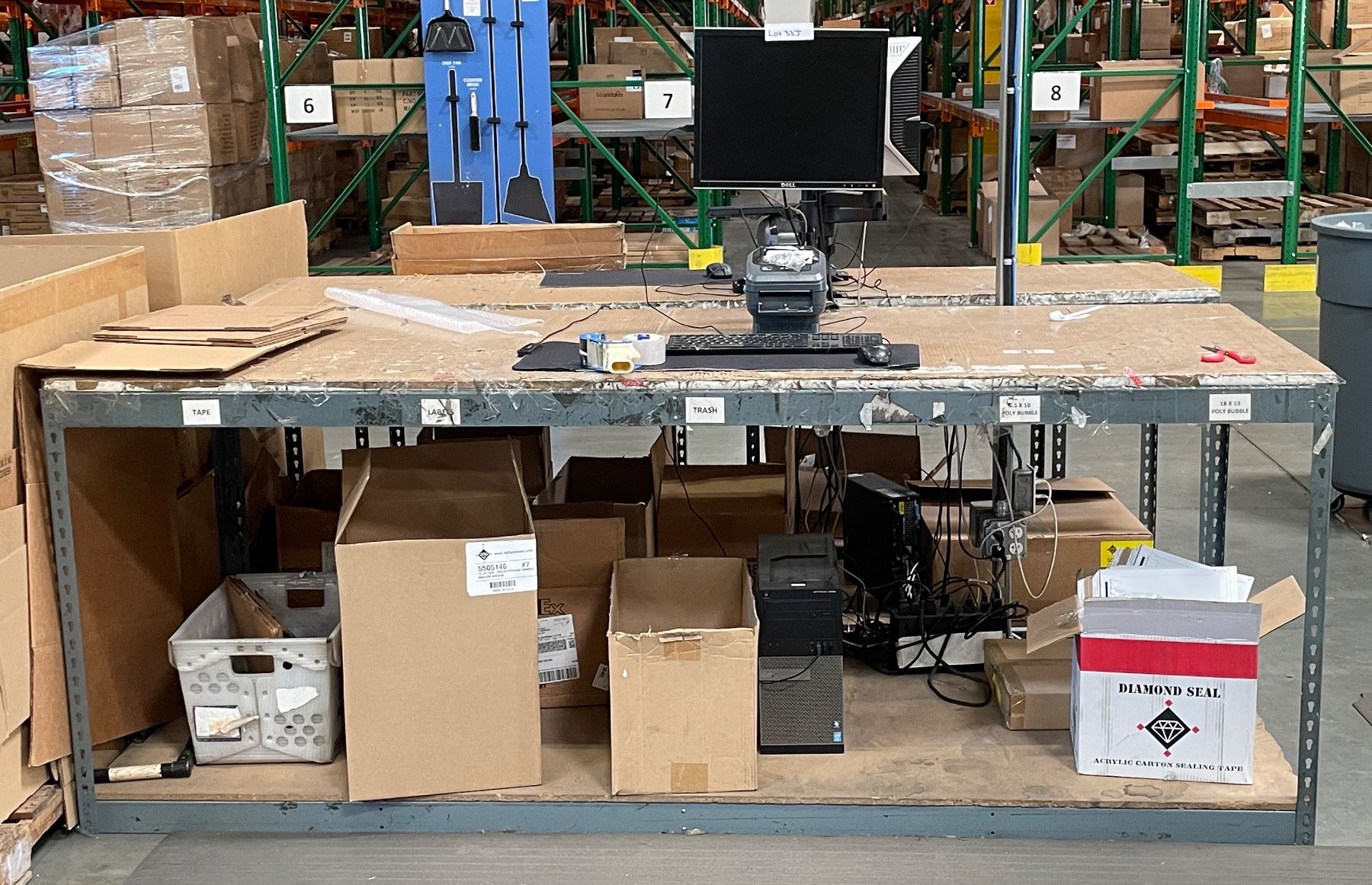Shipping & Label workstation - includes Dell Optiplex 9020 desktop ...