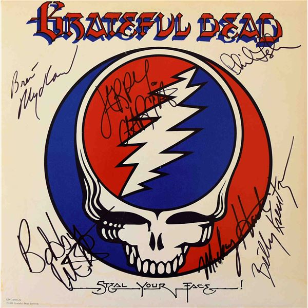 The Grateful Dead Steal Your Face band signed album