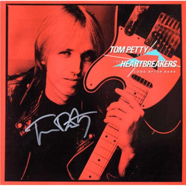 Tom Petty signed Long After Dark album