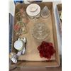 Image 1 : Butter dish, and other glassware