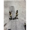 Image 1 : Brass fire dogs