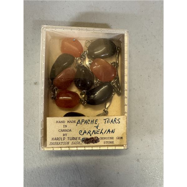 Apache, tears and carnelian pieces