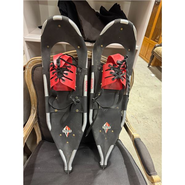 Red feather snow shoes