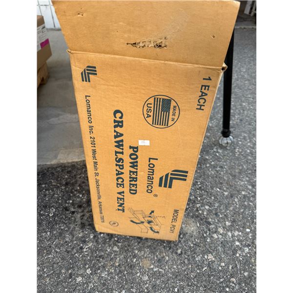 Powered  crawlspace vent