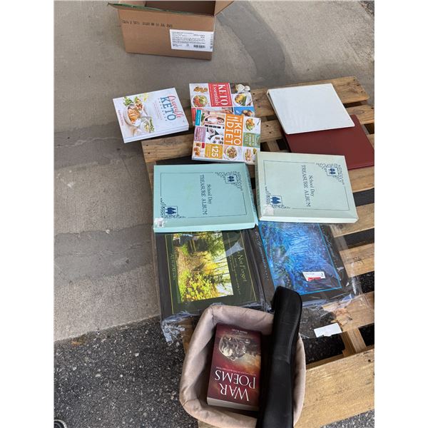 Cookbooks, binders, and other