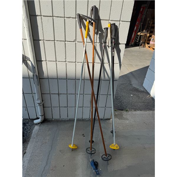 Vintage ski poles