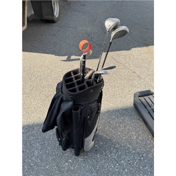Golf clubs with bag