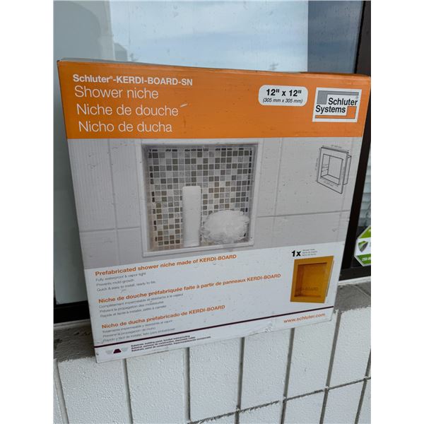 Pre-fabricated shower niche