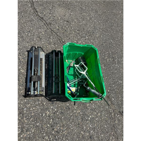 Tile cutters and other finishing tools