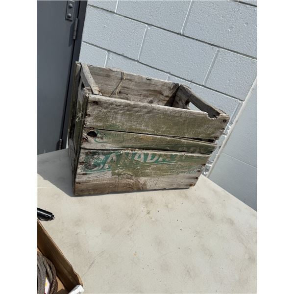 Wood crate Canada dry