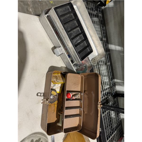 2 tackle boxes with contents