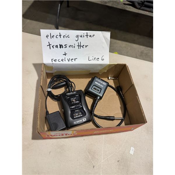 Electric guitar transmitter and receiver line 6