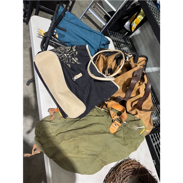 Canvas bags, and other