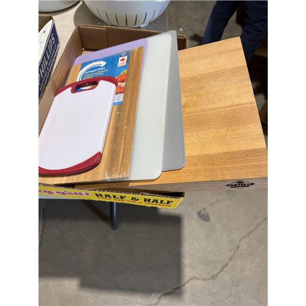 Cutting boards and cedar grilling plank