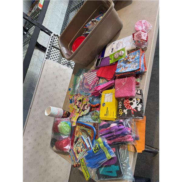 Party supplies
