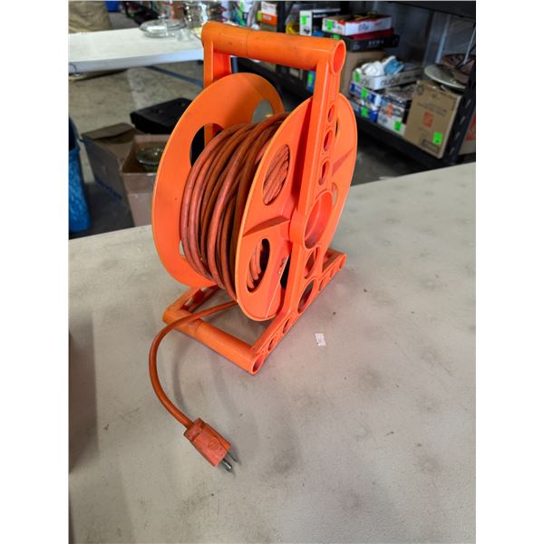 Extension cord on reel