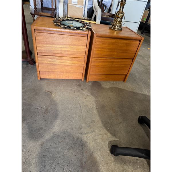 Teak night stands