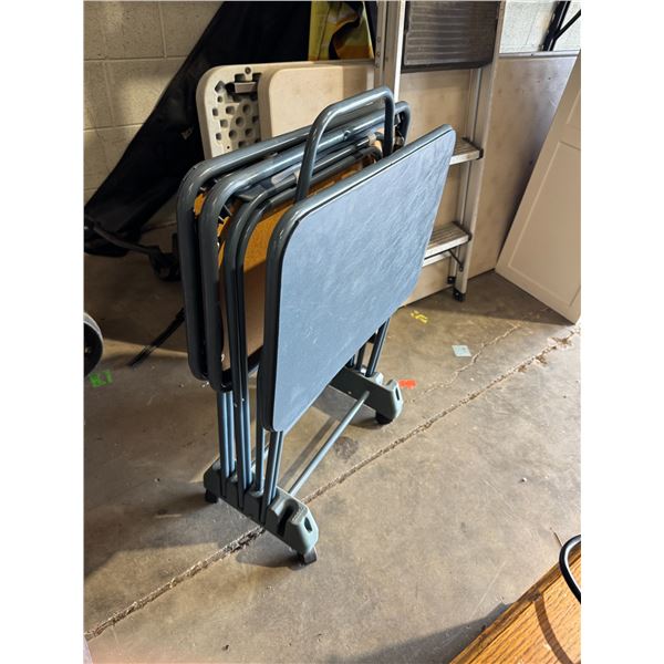 Three TV tables
