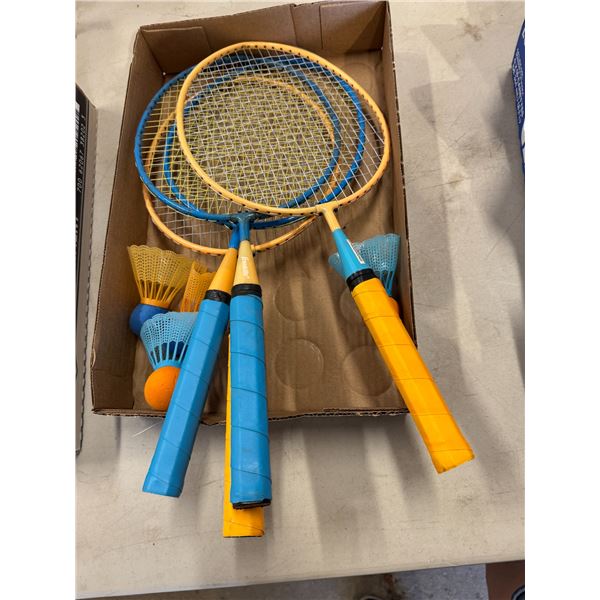 Badminton racks and Bird