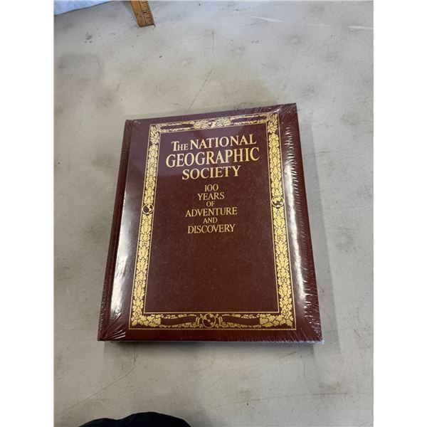 Sealed new National Geographic Society, 100 years of adventure and discovery book