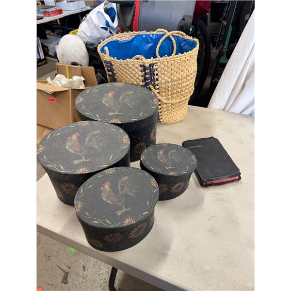 Bible basket and storage box