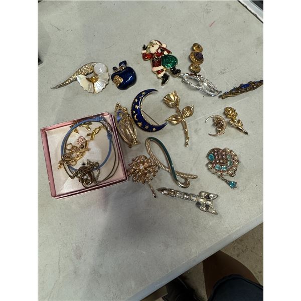 Brooch is in costume jewelry