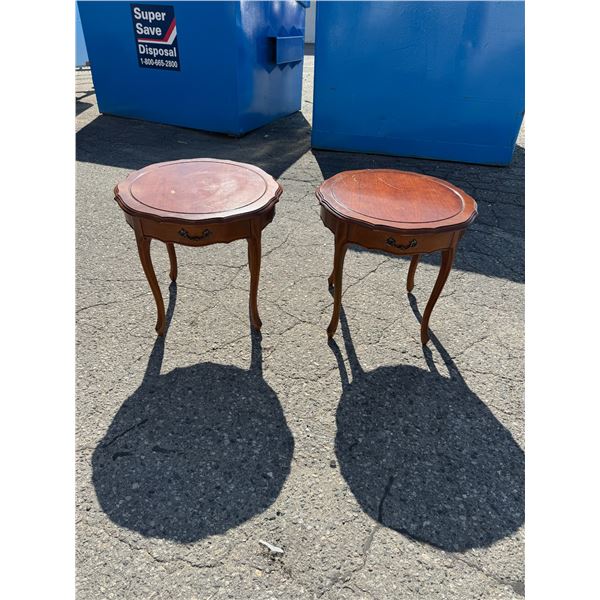 End tables with drawers