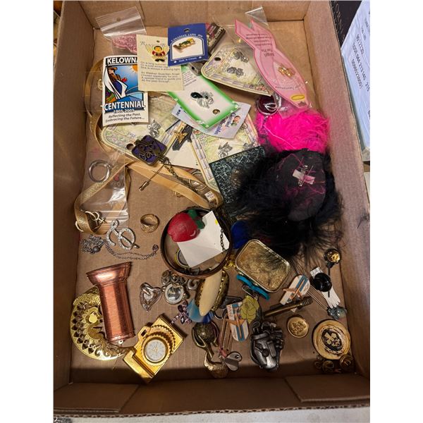 Miscellaneous pins and costume jewelry