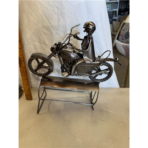 Motorbike metal art