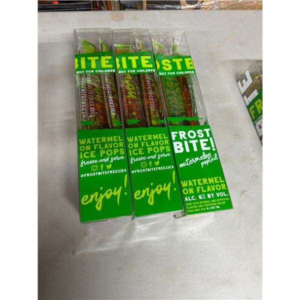 Frostbite watermelon flavored ice pops must have valid ID