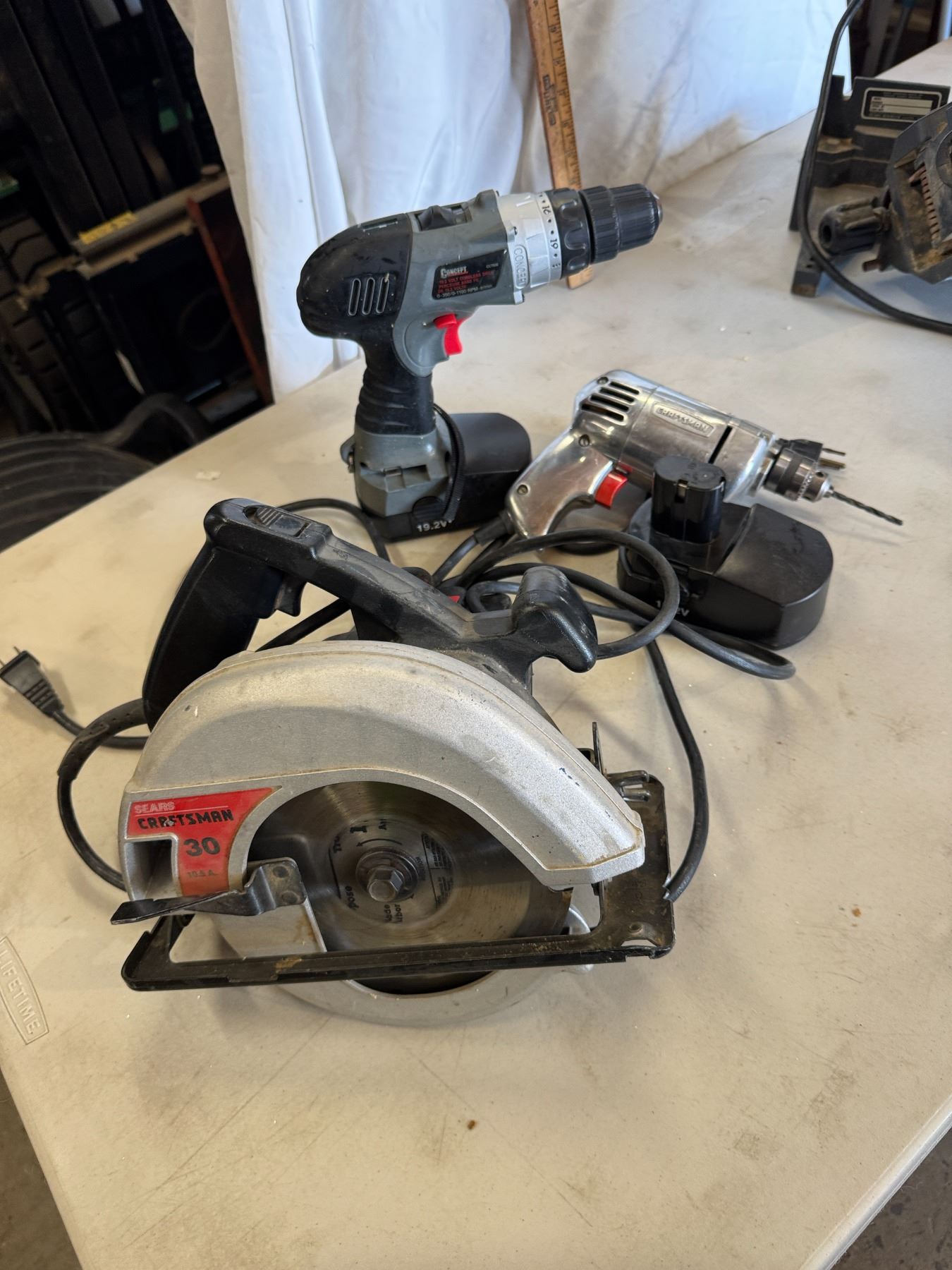 Drills and craftsman Skil saw