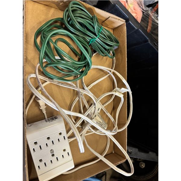 Extension cords and power outlet item