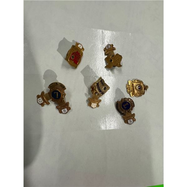 Vintage lions club pins