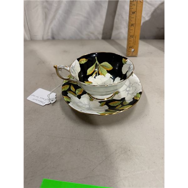 Paragon Gardenia cracked cup and saucer