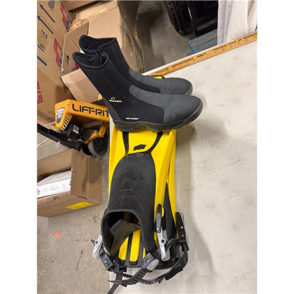 Flippers and boots