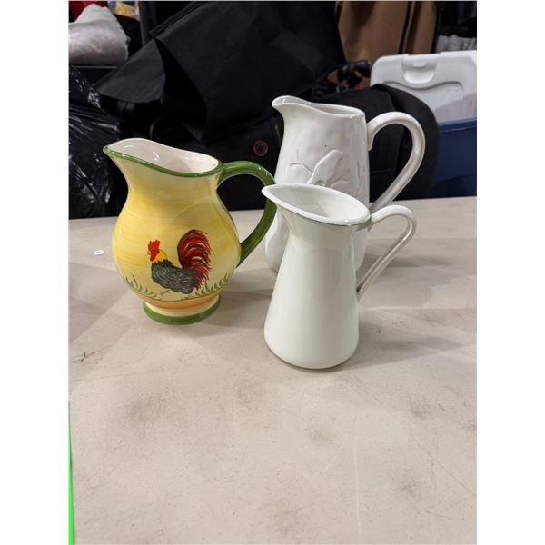 3 pitchers