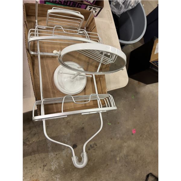 Mirror and shower caddy