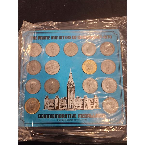 1867-1970 Prime Minister commemorative medallion set