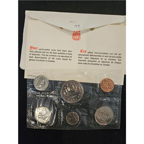 1977 Uncirculated Canadian coin set
