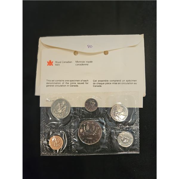 1980 Uncirculated Canadian coin set