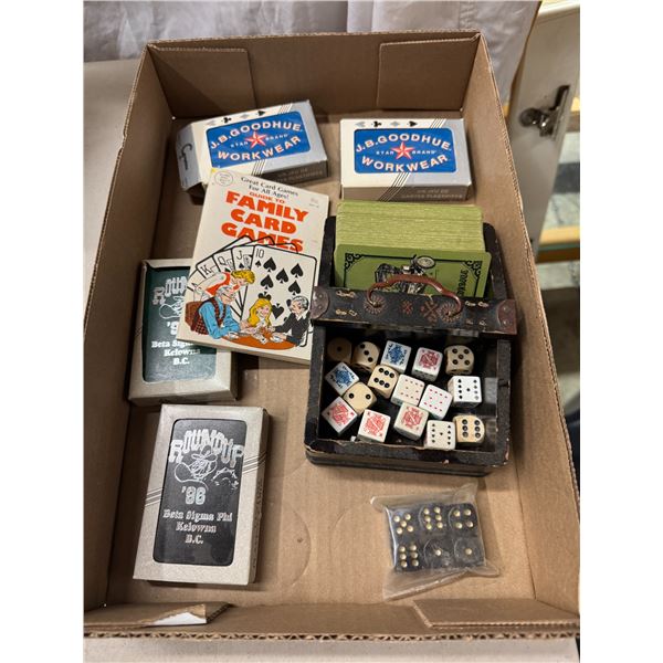 Dice cards, family, card, game, guide, etc.