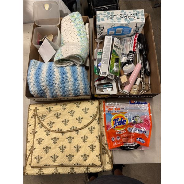 Baby blankets, handmade and health and beauty items