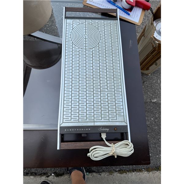 Electro home, solar tray, warmer