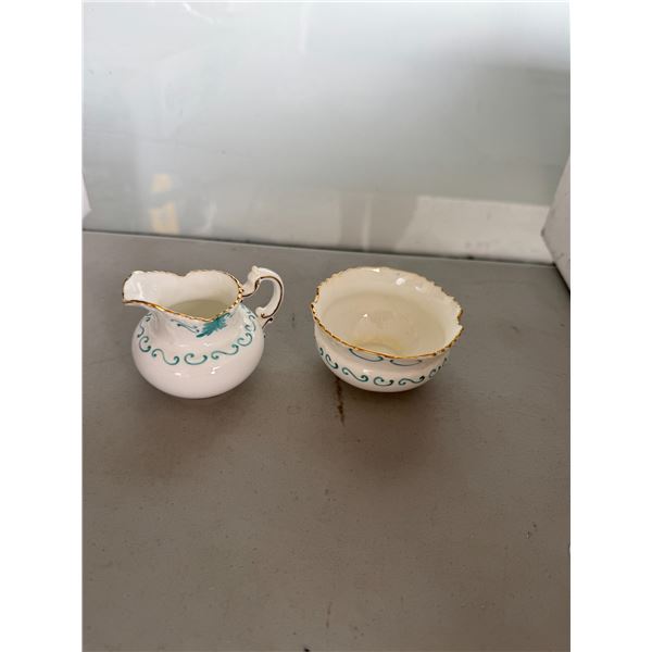 Aynsley cream and sugar