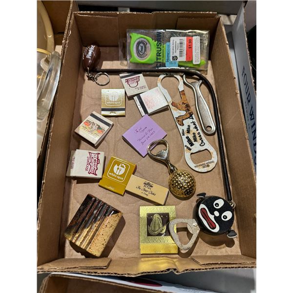 Matches and bottle openers