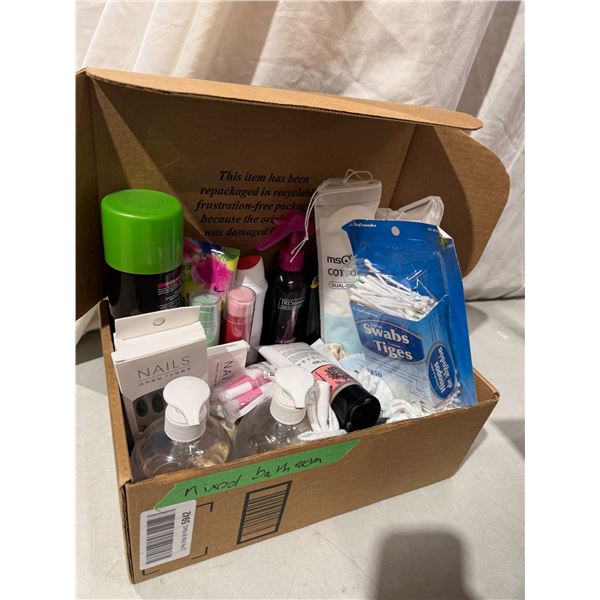 Assorted health and beauty products